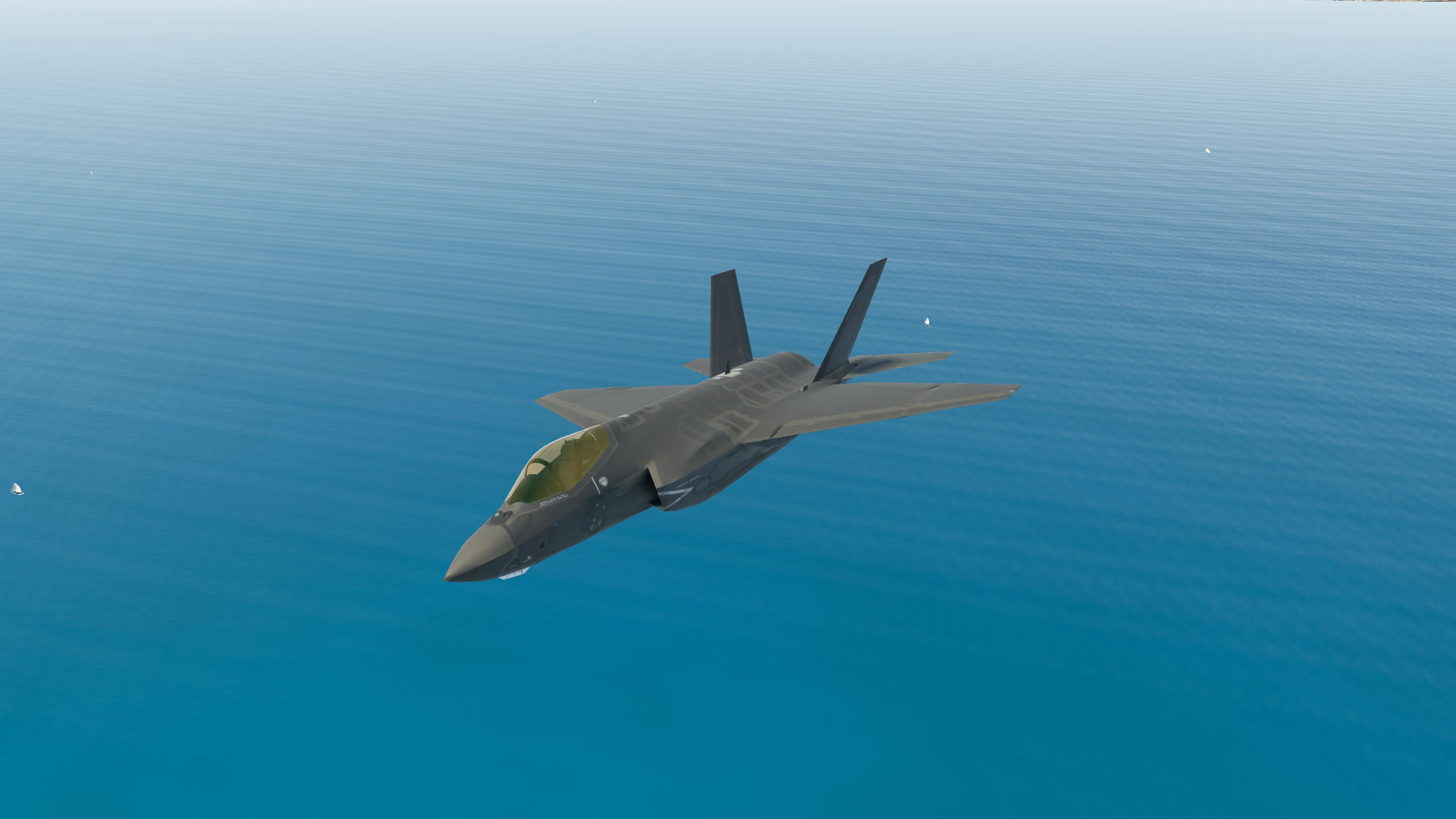 F-35 with landing gear retracted